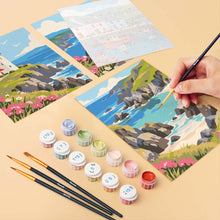 Carica l'immagine nel visualizzatore di Gallery, Mini Set Dipingere con i numeri 15x20cm (6 pezzi) - Costa Scozzese