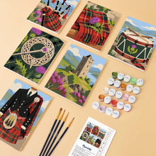 Carica l'immagine nel visualizzatore di Gallery, Mini Set Dipingere con i numeri 15x20cm (6 pezzi) - Patrimonio Scozzese