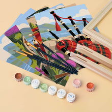 Carica l'immagine nel visualizzatore di Gallery, Mini Set Dipingere con i numeri 15x20cm (6 pezzi) - Patrimonio Scozzese