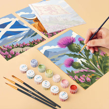 Carica l'immagine nel visualizzatore di Gallery, Mini Set Dipingere con i numeri 15x20cm (6 pezzi) - Collezione di Icone Scozzesi