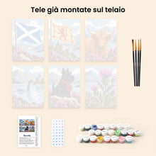Carica l'immagine nel visualizzatore di Gallery, Mini Set Dipingere con i numeri 15x20cm (6 pezzi) - Collezione di Icone Scozzesi