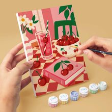 Carica l'immagine nel visualizzatore di Gallery, Mini Set Dipingere con i numeri 15x20cm (6 pezzi) - Dolce Vita e Ciliegie