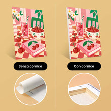 Carica l'immagine nel visualizzatore di Gallery, Mini Set Dipingere con i numeri 15x20cm (6 pezzi) - Dolce Vita e Ciliegie