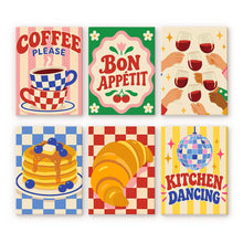 Carica l'immagine nel visualizzatore di Gallery, Mini Set Dipingere con i numeri 15x20cm (6 pezzi) - Cucina e Caffè Retrò Figured'Art