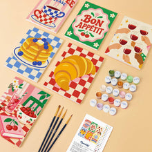 Carica l'immagine nel visualizzatore di Gallery, Mini Set Dipingere con i numeri 15x20cm (6 pezzi) - Cucina e Caffè Retrò