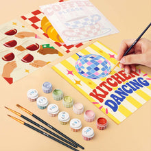 Carica l'immagine nel visualizzatore di Gallery, Mini Set Dipingere con i numeri 15x20cm (6 pezzi) - Cucina e Caffè Retrò