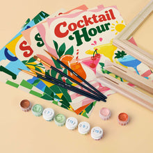 Carica l'immagine nel visualizzatore di Gallery, Mini Set Dipingere con i numeri 15x20cm (6 pezzi) - Sorsi d’Estate