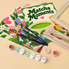 Carica l'immagine nel visualizzatore di Gallery, Mini Set Dipingere con i numeri 15x20cm (6 pezzi) - L’Ora del Matcha