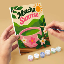 Carica l'immagine nel visualizzatore di Gallery, Mini Set Dipingere con i numeri 15x20cm (6 pezzi) - L’Ora del Matcha