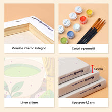 Carica l'immagine nel visualizzatore di Gallery, Mini Set Dipingere con i numeri 15x20cm (6 pezzi) - L’Ora del Matcha
