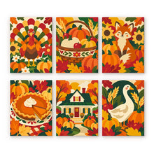 Carica l'immagine nel visualizzatore di Gallery, Mini Set Dipingere con i numeri 15x20cm (6 pezzi) - Arte del Ringraziamento Figured'Art