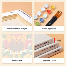 Carica l'immagine nel visualizzatore di Gallery, Mini Set Dipingere con i numeri 15x20cm (6 pezzi) - Arte del Ringraziamento