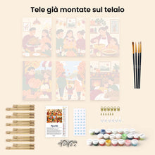 Carica l'immagine nel visualizzatore di Gallery, Mini Set Dipingere con i numeri 15x20cm (6 pezzi) - Ringraziamento Accogliente