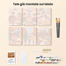 Carica l'immagine nel visualizzatore di Gallery, Mini Set Dipingere con i numeri 15x20cm (6 pezzi) - Ringraziamento Accogliente