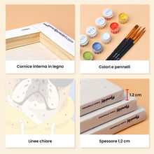 Carica l'immagine nel visualizzatore di Gallery, Mini Set Dipingere con i numeri 15x20cm (6 pezzi) - Animali Cool