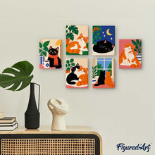 Carica l'immagine nel visualizzatore di Gallery, Mini Set Dipingere con i numeri 15x20cm (6 pezzi) - Momenti Coccolosi