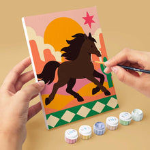 Carica l'immagine nel visualizzatore di Gallery, Mini Set Dipingere con i numeri 15x20cm (6 pezzi) - Corsa nel Deserto