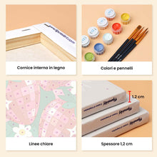 Carica l'immagine nel visualizzatore di Gallery, Mini Set Dipingere con i numeri 15x20cm (6 pezzi) - Frutta Disco