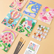 Carica l'immagine nel visualizzatore di Gallery, Mini Set Dipingere con i numeri 15x20cm (6 pezzi) - Cottage da Fiaba