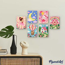 Carica l'immagine nel visualizzatore di Gallery, Mini Set Dipingere con i numeri 15x20cm (6 pezzi) - Cottage da Fiaba