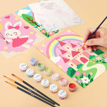 Carica l'immagine nel visualizzatore di Gallery, Mini Set Dipingere con i numeri 15x20cm (6 pezzi) - Cottage da Fiaba