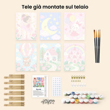 Carica l'immagine nel visualizzatore di Gallery, Mini Set Dipingere con i numeri 15x20cm (6 pezzi) - Cottage da Fiaba