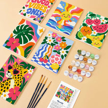 Carica l'immagine nel visualizzatore di Gallery, Mini Set Dipingere con i numeri 15x20cm (6 pezzi) - Good Vibes Only
