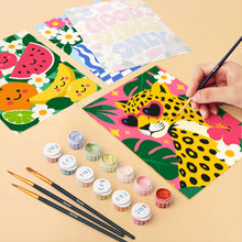 Carica l'immagine nel visualizzatore di Gallery, Mini Set Dipingere con i numeri 15x20cm (6 pezzi) - Good Vibes Only