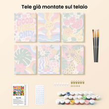 Carica l'immagine nel visualizzatore di Gallery, Mini Set Dipingere con i numeri 15x20cm (6 pezzi) - Good Vibes Only