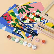 Carica l'immagine nel visualizzatore di Gallery, Mini Set Dipingere con i numeri 15x20cm (6 pezzi) - Estate Greca