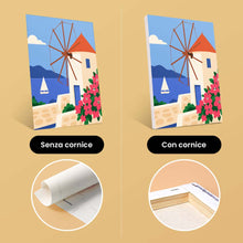 Carica l'immagine nel visualizzatore di Gallery, Mini Set Dipingere con i numeri 15x20cm (6 pezzi) - Estate Greca