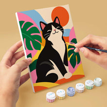 Carica l'immagine nel visualizzatore di Gallery, Mini Set Dipingere con i numeri 15x20cm (6 pezzi) - Gatti Groovy