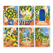 Carica l'immagine nel visualizzatore di Gallery, Mini Set Dipingere con i numeri 15x20cm (6 pezzi) - Giardino di Limoni Italiano Figured'Art