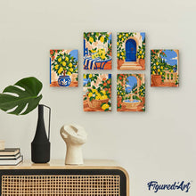 Carica l'immagine nel visualizzatore di Gallery, Mini Set Dipingere con i numeri 15x20cm (6 pezzi) - Giardino di Limoni Italiano