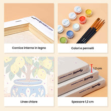Carica l'immagine nel visualizzatore di Gallery, Mini Set Dipingere con i numeri 15x20cm (6 pezzi) - Giardino di Limoni Italiano