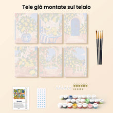 Carica l'immagine nel visualizzatore di Gallery, Mini Set Dipingere con i numeri 15x20cm (6 pezzi) - Giardino di Limoni Italiano