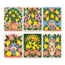 Carica l'immagine nel visualizzatore di Gallery, Mini Set Dipingere con i numeri 15x20cm (6 pezzi) - Arte Popolare al Limone Figured'Art