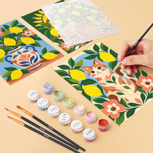 Carica l'immagine nel visualizzatore di Gallery, Mini Set Dipingere con i numeri 15x20cm (6 pezzi) - Arte Popolare al Limone