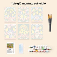 Carica l'immagine nel visualizzatore di Gallery, Mini Set Dipingere con i numeri 15x20cm (6 pezzi) - Arte Popolare al Limone