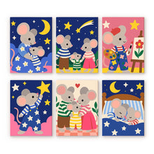 Carica l'immagine nel visualizzatore di Gallery, Mini Set Dipingere con i numeri 15x20cm (6 pezzi) - Storie di un Topolino Figured'Art