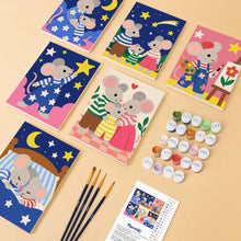 Carica l'immagine nel visualizzatore di Gallery, Mini Set Dipingere con i numeri 15x20cm (6 pezzi) - Storie di un Topolino