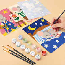 Carica l'immagine nel visualizzatore di Gallery, Mini Set Dipingere con i numeri 15x20cm (6 pezzi) - Storie di un Topolino