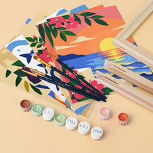 Carica l'immagine nel visualizzatore di Gallery, Mini Set Dipingere con i numeri 15x20cm (6 pezzi) - Estate Mediterranea