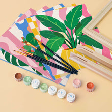 Carica l'immagine nel visualizzatore di Gallery, Mini Set Dipingere con i numeri 15x20cm (6 pezzi) - Piante in Vaso