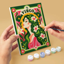 Carica l'immagine nel visualizzatore di Gallery, Mini Set Dipingere con i numeri 15x20cm (6 pezzi) - Zodiaco Retrò 1