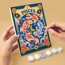 Carica l'immagine nel visualizzatore di Gallery, Mini Set Dipingere con i numeri 15x20cm (6 pezzi) - Zodiaco Retrò 2