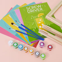 Carica l&#39;immagine nel visualizzatore di Gallery, Dipingere con i numeri – Set di 6 tele | Cocktail famosi