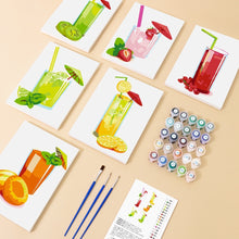 Carica l&#39;immagine nel visualizzatore di Gallery, Dipingere con i numeri – Set di 6 tele | Succhi di frutta freschi