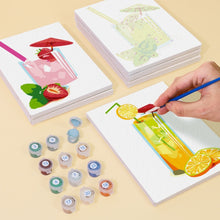 Carica l&#39;immagine nel visualizzatore di Gallery, Dipingere con i numeri – Set di 6 tele | Succhi di frutta freschi