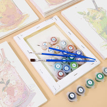 Carica l&#39;immagine nel visualizzatore di Gallery, Dipingere con i numeri – Set di 6 tele | Bevande alla frutta in barattolo